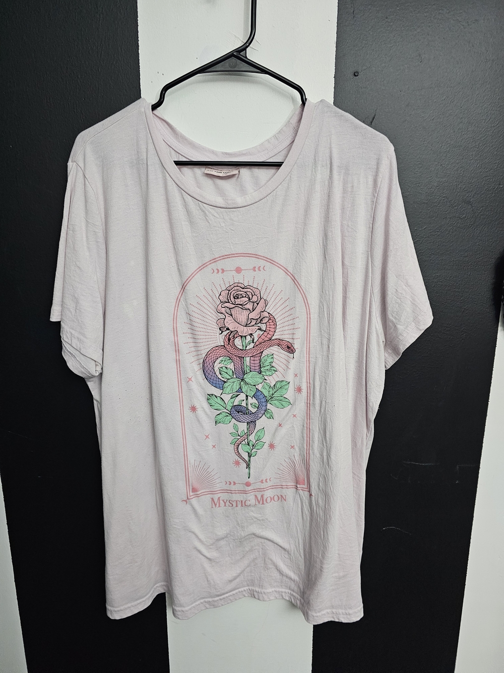 Mystic Women's Light Pink Graphic Short Sleeve Tee